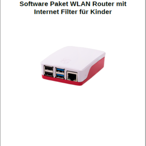 Handbuch Titelseite Software Paket WLAN Router mit Internet Filter für Kinder